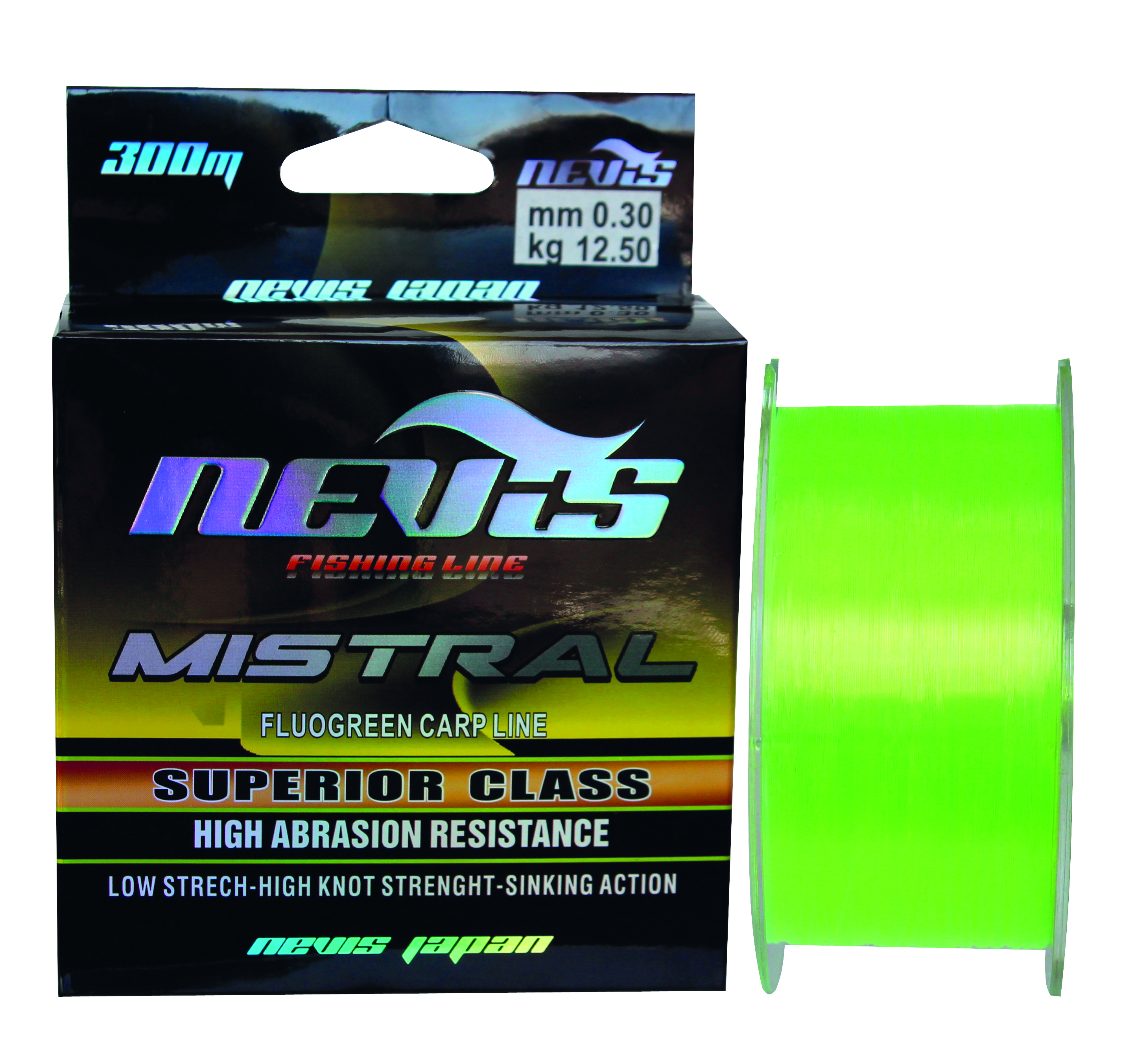 Mistral Fluo Green 300m 0.30mm