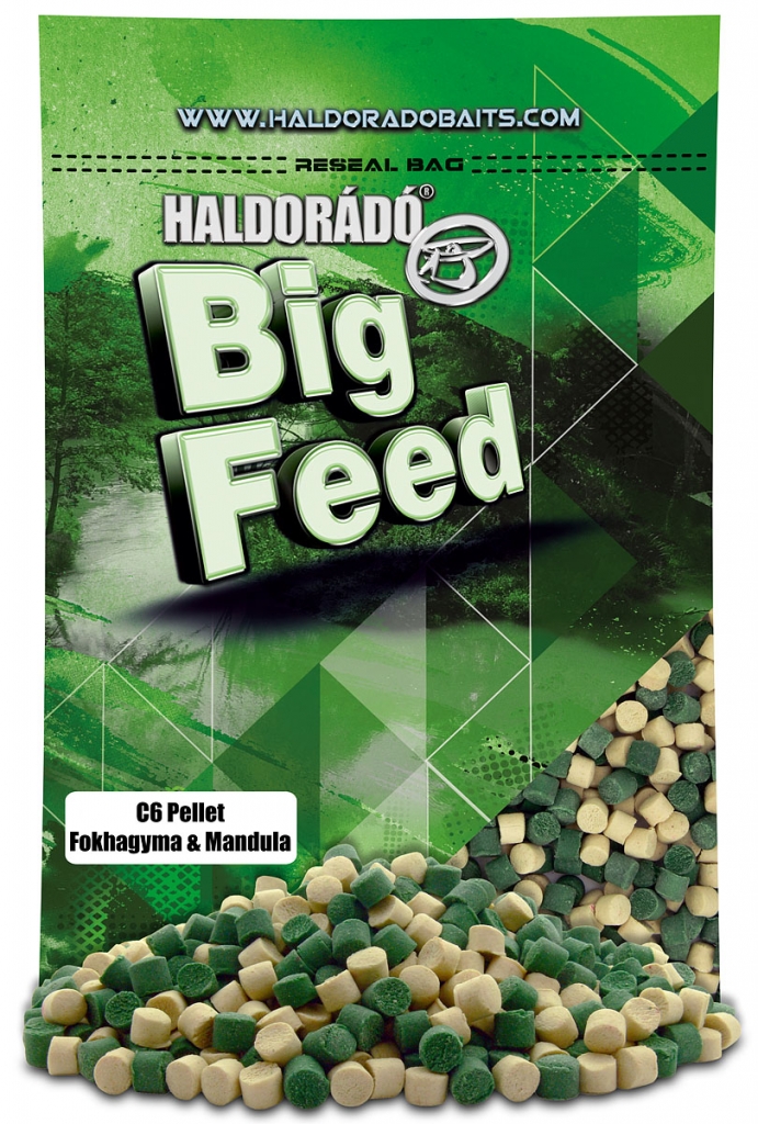 Big Feed - C6 Pellet - Fokhagyma & Mandula 900 g